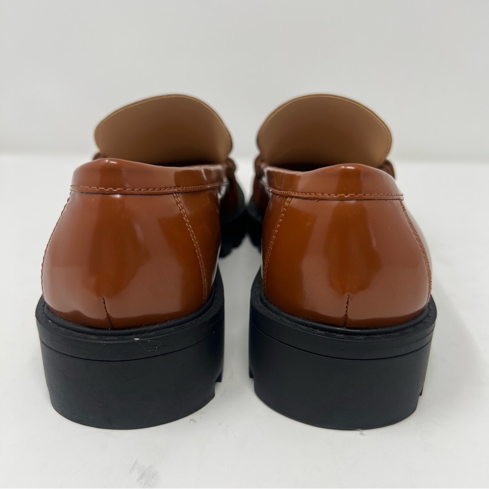 LOFT Women's Shiny Brown Loafers - Picture 6 of 9